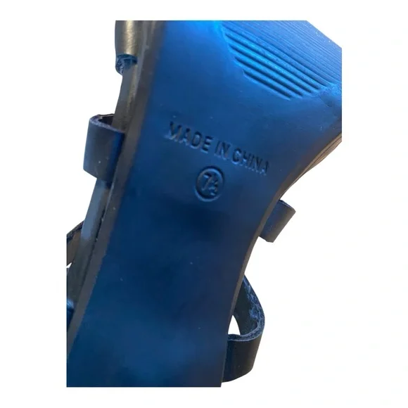 Me Too Black Gladiator Heels - Picture 6 of 6